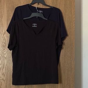 ❤️ Two Talbots Split Short Sleeve Tee 2x